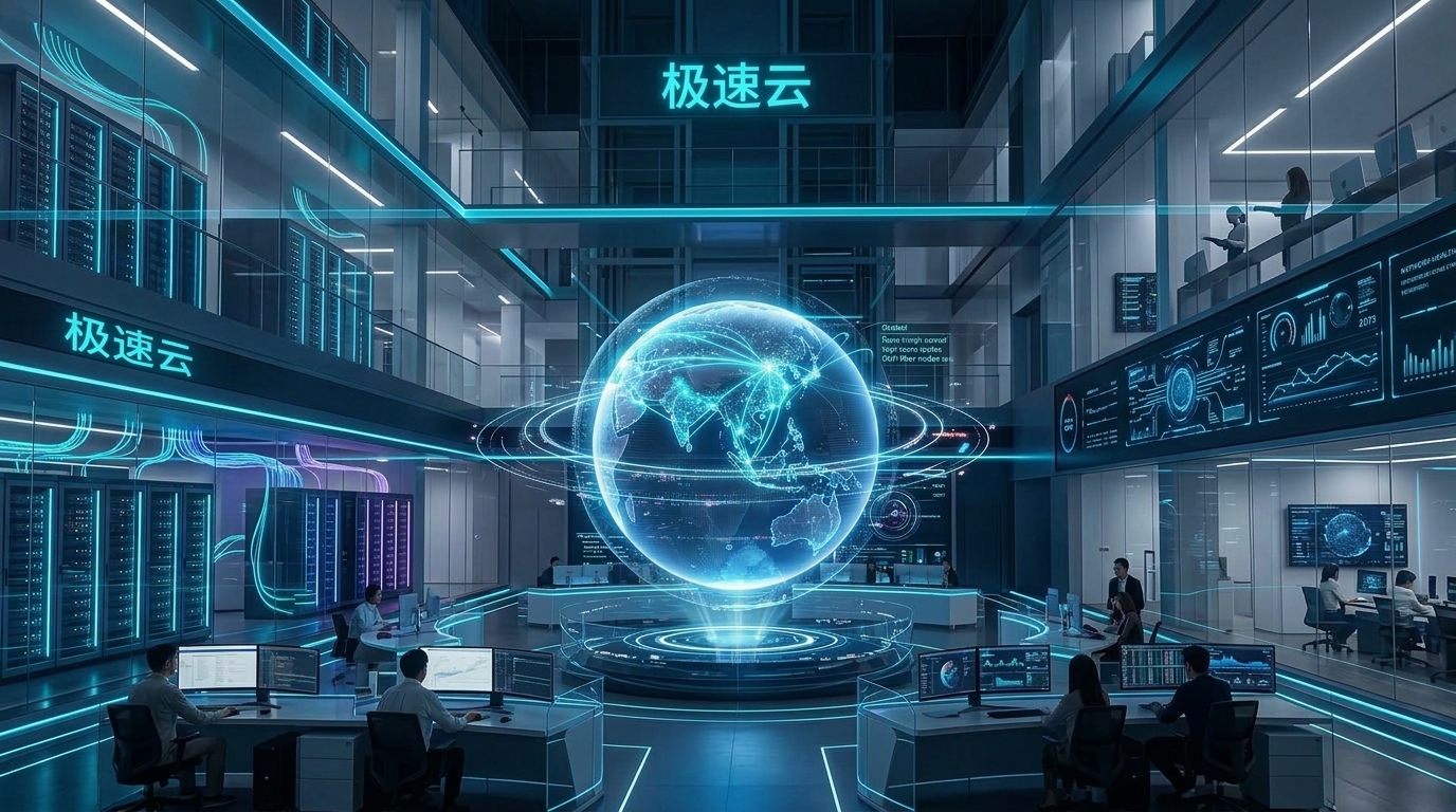 极速云全球智能网络运营中心 - 独享IEPL专线与AI大模型加速网络